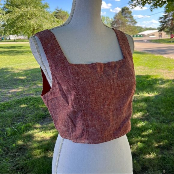Linen Crop Top
